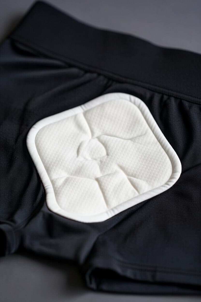 PostNut pad positioned inside underwear